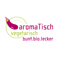 Logo aromaTisch vegetarisch, bunt, bio, lecker